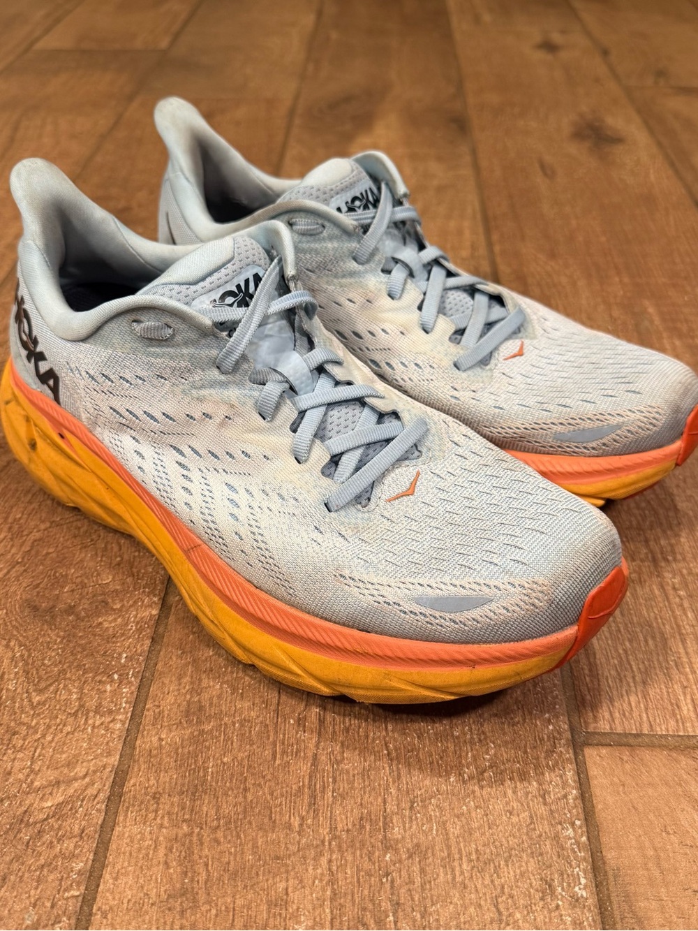 Hoka CLIFTON 8 Women’s 10B 1119394 SSIF Running Blue Shoe
